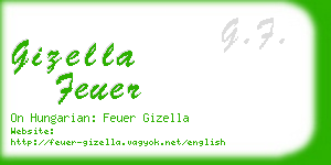 gizella feuer business card